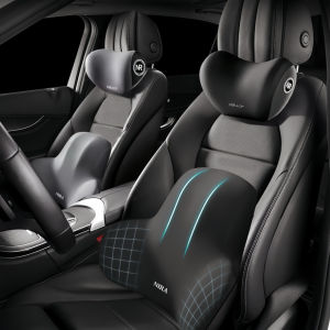 Car Memory Foam Lumbar Support Cushion Polyester Fabric Anti-Slip Washable Ergonomic Design Slow Rebound Memory Material