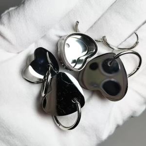 316L Stainless Steel Heart Ear Gauges Plugs Tunnel Piercing Jewelry Removable Hoop Dangle Ear Expander Stretcher Body Jewellery