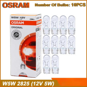 Osram | OSRAM Original T10 W5W/194 2825 Car Interior Light Standard Turn Signal Lamp 12V 5W W2.1x9.5d Yellow Auto Halogen OEM Bulb
