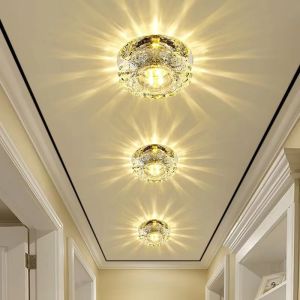 LED Crystal lamp Embedded ceiling light For Home living room corridor Decorative ceiling lamp Porch balcony Indoor lighting