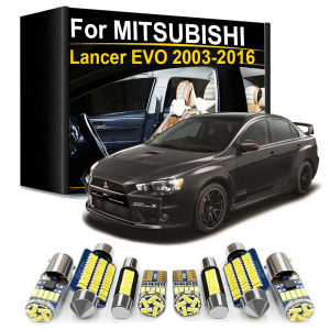 Interior LED Light Bulbs Kit For Mitsubishi Lancer Evo X 10 Evolution 7 8 9 IX 2003- 2009 2010 2011 2012 2013 2014 2015 2016
