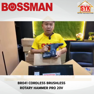 SYK Bossman BR041 Cordless Brushless Rotary Hammer Drill Pro Battery Machine Mesin Tebuk Gerudi Dinding Bateri