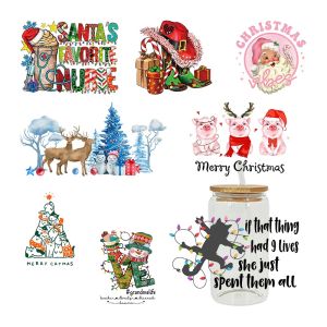 Cartoon Print Color Logo Cup Sticker Water Cup Sticker Glass Paster Cup Seamless Waterproof Crystal Label In Stock Decorative Sticker