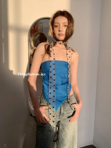 Black Polka Dot Lace Silk Scarf Women Long Decorative Sash High-End Feeling 2025 New Style Elegance Mesh Scarf Neck Warmer