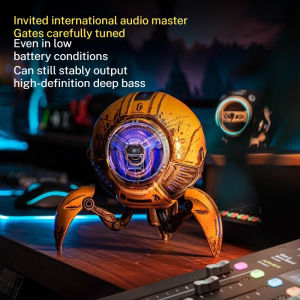 G1 Pro Bluetooth Speaker Desktop E-Sports Mecha Foldable Figurine Heavy Bass Stereo Dual Speakers Trendy Cool Cyber Style