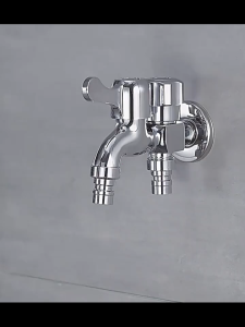 Japanese Alloy Technology Faucet | Double Head Water Tap | Leak Proof & Rust Resistant | Malaysia Ready Stock
