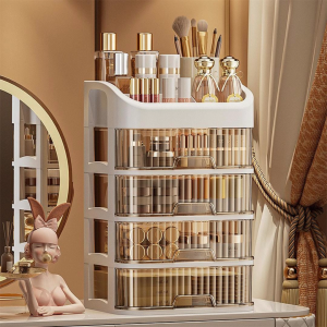 กล่องเก็บของ ความจุขนาดใหญ่ กล่องใส่เครื่องสำอาง ชั้นวางเครื่องสำอาง ที่เก็บเครื่องสำอาง กันน้ำ กันฝุ่น