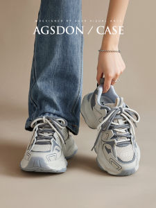 Womens Dad Shoes Thick Bottomed Fleece Lined Height Increasing Casual Sports Shoes Versatile Autumn Winter Fashion Sneakers