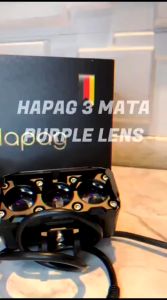 LAMPU TEMBAK SOROT LASER MOTOR MOBIL HAPAG Mini Laser 3 Mata 35 Watt Purple Lens