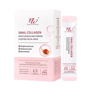K.20 pieces/box DW Sleep frozen film Snail Collagen Facial mask Aloe Vera Vitamin Plant essence facial mask Ice aloe gel frozen film Moisturizing whitening Soothing skin Gel freeze film