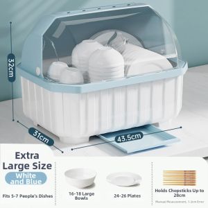 Double Layer Dish and Chopstick Drain Rack