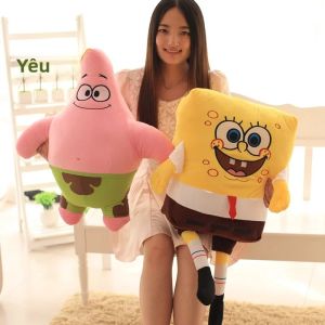 Size Lớn SpongeBob Patrick Ngôi Sao Sang Trọng Đồ Chơi Nhồi Bông Mềm Anime Búp Bê Âu Yếm Gối Cho Bé Gái Món Quà Dễ Thương 30cm PP Cotton Đầy
