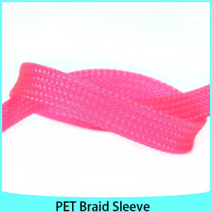 1Meter 2~20mm UV Pink PET Braid Sleeves High Density Insulated Snake Skin Cable Wrap Sheath