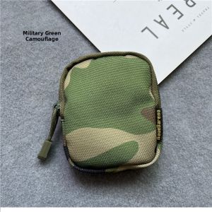 Original Mens Personalized Mini Key Wallet Belt Earphone Small Square Waist Bag U-turn Card Bag Hanging Bag Oxford Cloth Youth