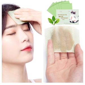 F&D 100pcs Oil-absorbing Paper Portable Premium Face Oil Blotting Paper Natural Green Tea Oil Control Remove