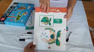 Mumystation Anak Magic Workbook Set Reusable Dot to Dot Wipe and Clean Book Activity Book Buku Edukasi Anak