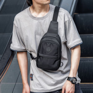 MOYYI Urban Lightweight Crossbody Bag For Men Medium Size Portable Water Resistant Fanny Pack Side Bag For Casual Outdoor Riding Cycling