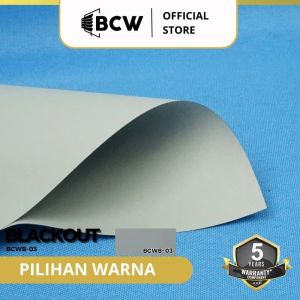 Bcw Rollblind Blackout Non headrail COD - Gorden Gulung Hitam - Tahan Lama & Mudah Dibersihkan - Cocok untuk Kantor/Kostum