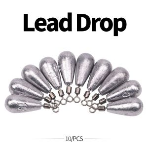 Quick Release Fishing Weight Sinker 10Pcs10g Soft Bait Sinker Bass Fishing Tackle Accessories Line Sinkers Hook Connector