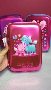 My Style TM 2263 Cat & Dog Hardtop Pencil Case - Pencil Case Multifungsi Anak Perempuan