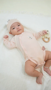 Bodychip dài tay bé trai bé gái Unbee tặng kèm che thóp cho bé - Bodysuit cho bé sơ sinh