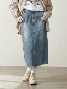 NOTHOMME | Chân Váy Midi A-Line Vintage Mùa Hè Đã Giặt