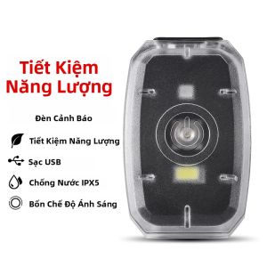 West Biking | Đèn Hậu Xe Đạp LED 2 Màu WEST BIKING Sạc USB 4 Chế Độ Chống Nước IPX5 Đèn Cảnh Báo An Toàn Mini Dành Cho Xe Đạp Và Chạy Bộ
