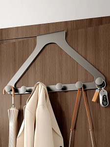 Punch-Free Door Hooks | Door Hanger for Bathroom Towel Kitchen Bedroom | Space Saver Multifunctional Rack