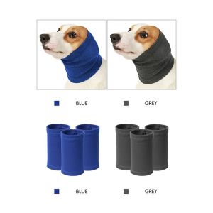SKISOPGO Pet Earmuffs Anti-shock Noise-proof Dog Cat Headscarf Pet Soothing Scarf Ear Cover Wrap Decompress