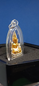 泰国三大最著名督造四面佛/龙婆托名師之一大名鼎鼎Wat Sakae龙普鲁(被认定是僧圣龙婆托的转世的高僧)督造被认定泰國最完美優雅佛祖「金娜啦佛祖」成功佛(最灵愿佛祖之一也叫火龙佛祖)附原庙佛牌盒已包好非常精美超厚高清防水壳-Master Lp Doo.Wat SaKeeBE2529 extremely beautiful Thai Most Elegent Buddha Phra Phuttha Chinnarat(Success Buddha)Ori.Temple Amulet Box
