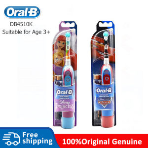 Oral B Rotating Electric Toothbrush for Kids Children Waterproof  Gentle Clean Teeth Battery Powered DB4510K