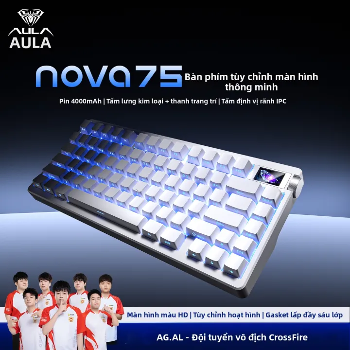 AULA | Bàn Phím Cơ Không Dây 3 Chế Độ Tùy Chỉnh | BigBuy360 - bigbuy360.vn AULA | Bàn Phím Cơ Không Dây 3 Chế Độ Tùy Chỉnh | BigBuy360 - bigbuy360.vn
