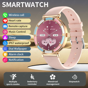 LIGE | LIGE 2026 New Women Smartwatch Bluetooth Call Lady Watches Sport Waterproof Heart Rate Sleep Smart Watch For Women Present Gift