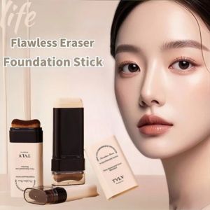 Dual-ended Eraser Foundation Stick 5 Colors Concealer Moisturizing Long Lasting Portable Design