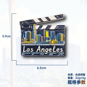 Magnetic 3D Movie Location Board Fridge Magnet Los Angeles Travel Souvenir Gift Home Decoration Stick on Resin Material