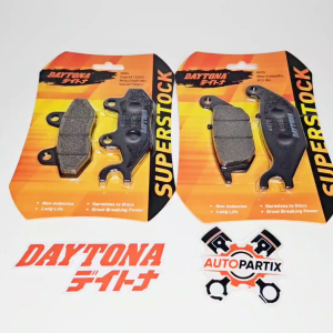 PAKET Kampas Rem Depan Belakang DAYTONA SUPRA X 125 CS1 SHOGUN SP SATRIA FU 150 F150 FU Karbu Karburator Superstock Cakram Discpad Brake pad Racing Daytona