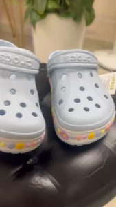 Tặng kèm 12sticker- dép sục baya viền hoa cho bé gái nhiều màu siêu đáng yêu