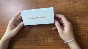 White Noise Sound   Sleep Aid Music  Under Pillow Portable Bone Conduction Bluetooth Speaker Silent Wireless Speaker