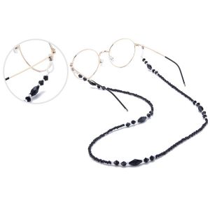 1pc Bat Glasses Chain Goth Sunglasses Eyeglass Necklace Black Bat Glasses Retainer Strap Holder Lanyards Party Accessories