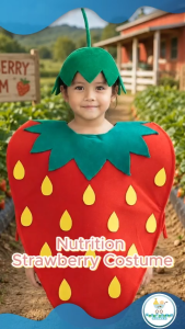 Baby Fourths Couture Nutrition Month Strawberry Fruits & Vegetables Costume for Kids