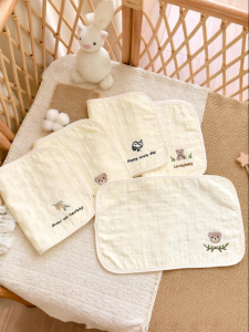 ANYOUBI | Flat Anti Reflux Baby Pillow Cotton 6-Layer Gauze