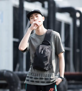 Heroic Knight Crossbody Bag  Slim 9.7" Tablet Slot Anti-Theft Pocket Water Resistant Mens Sling Shoulder Bag