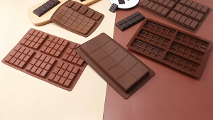 Silicone Chocolate Mold Chocolate Bar Mold Silicone Thick Mold for Stuffed Bars Candy Bar Silicone Baking Mold