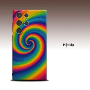 Ốp Lưng Samsung Galaxy S26/S25/S24 A56 A36 Cao Cấp Hai Lớp Thiết Kế Thời Trang Họa Tiết Xoáy Cầu Vồng Chống Sốc Từ Tính Chống Xước Bảo Vệ Toàn Diện Ống Kính
