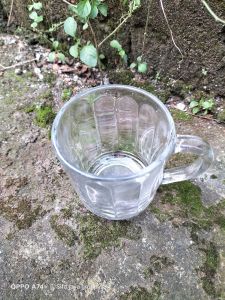 diskon!!!!/gelas kopi polos bening 1pcs/gelas kaca tebal (1pcs)