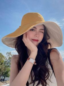 Women's Summer Double-Sided Fisherman Hat: UV Protection & Travel Face Covering