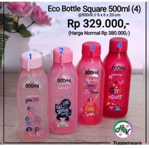 TUPPERWARE ECO 500ML 1PCS  SQUARE ORIGINAL
