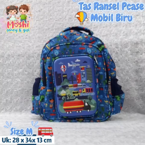 Tas Ransel Anak Karakter Pencil Case TK SD ukuran 135 inch / Tas Gendong Sekolah Anak TK dan SD Tempat Pensil / Tas Sekolah Anak Perempuan dan Laki-Laki Perempuan dan Anak Laki-Laki Pencil Case