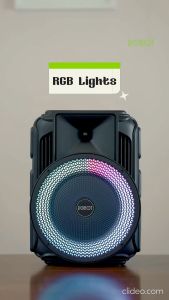 Speaker ROBOT RB500 Karaoke Bluetooth 5.0 Audio Wireless Super Bass Portable LED - Garansi resmi 1 Tahun