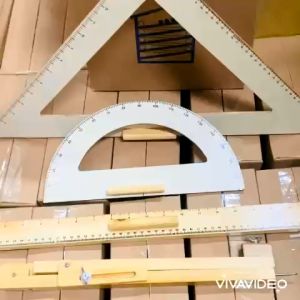 Bộ thước gỗ đồ dùng giảng dạy cho giáo viên thước gỗ loại to dùng đo dạy học tiêu chuẩn chất lượng